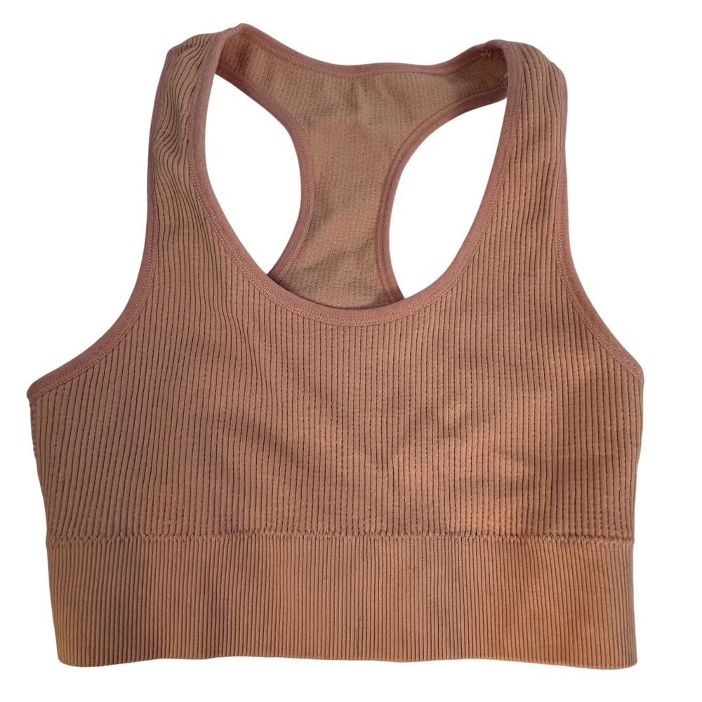 Honeydew‎ Intimates Ribbed Racerback Sports Bra Pink Size S